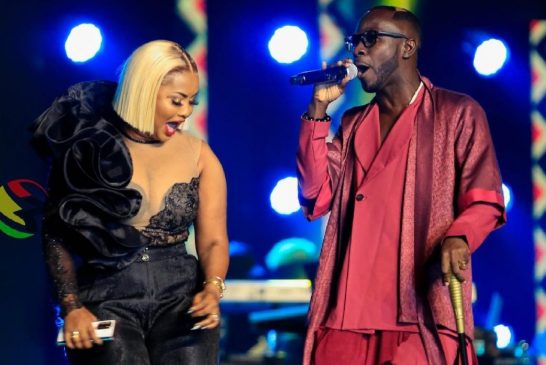 VGMA 22: Watch the beautiful moment ex-lovers, Nana Ama McBrown and Okyeame Kwame performed together