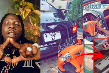 A video of Stonebwoy’s new Bentley pops up online