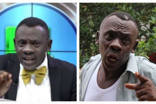 Akrobeto unhappily responds to a death prophecy about him