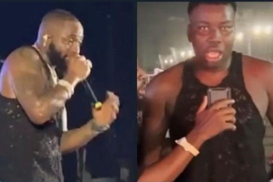 Videos: I want all the people in my area to smell his body - an elated fan of Davido speaks after grabbing his tossed singlet at the Timeless Concert
