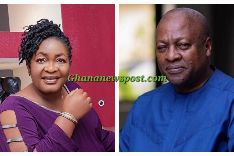 Christiana Awuni and John Mahama