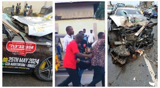 Lilwin car accident in Kumasi