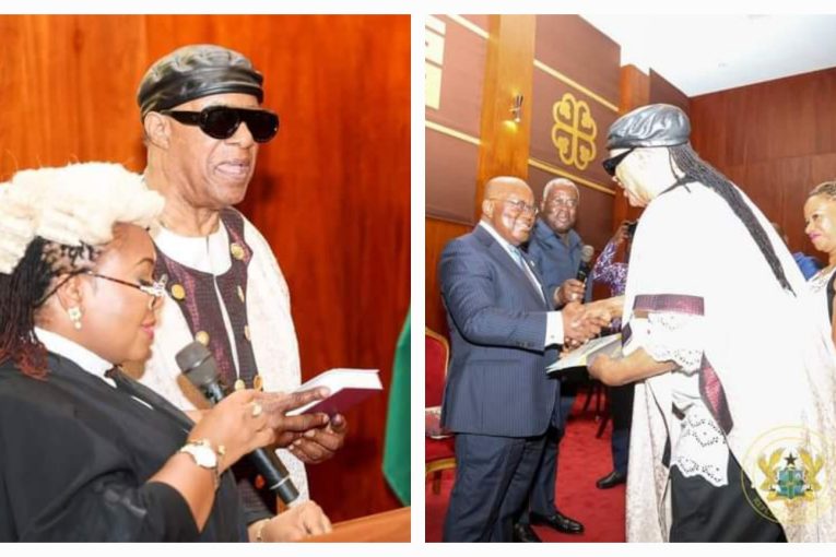 Stevie Wonder is now a Ghanaian